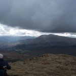 <b>Pen Llithrig y Wrach and Pen yr Helgi Du from Capel Curig.</b>